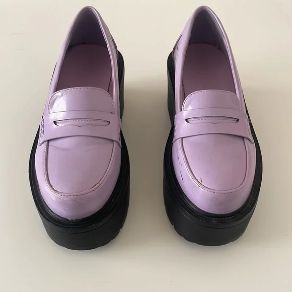 Lilac Paradise Platform Oxfords - Picture 2 of 6